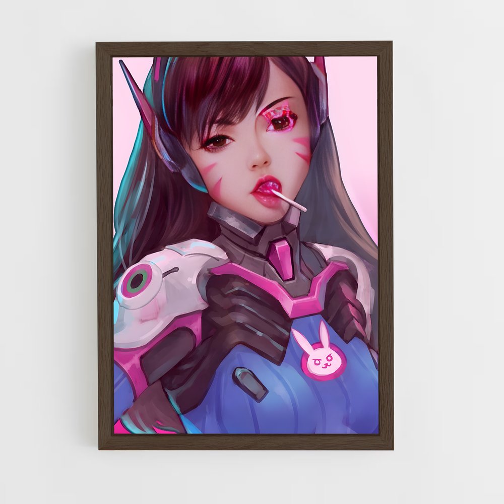 Poster Femme Cornue et Chat Mystique – affiche Overwatch (vue 5)